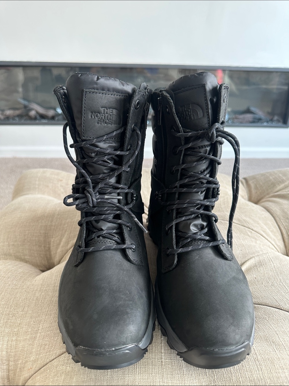 The North Face Black Quilted Shaft Waterproof Lace-Up Boots - Picture 9 of 10